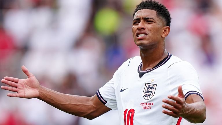 Jude Bellingham started in England's final warm-up match against Costa Rica in Orlando