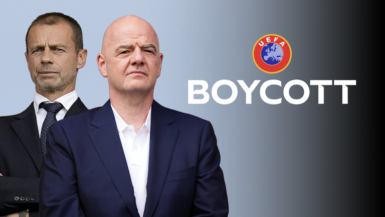 FIFA and UEFA continue to be at loggerheads over Gianni Infantino's plans to seek private investment in the World Cup