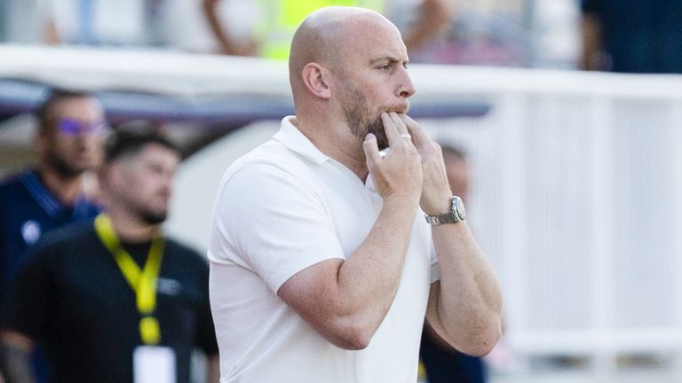 Head coach David Gray apologised for Hibs' defeat in Kosovo