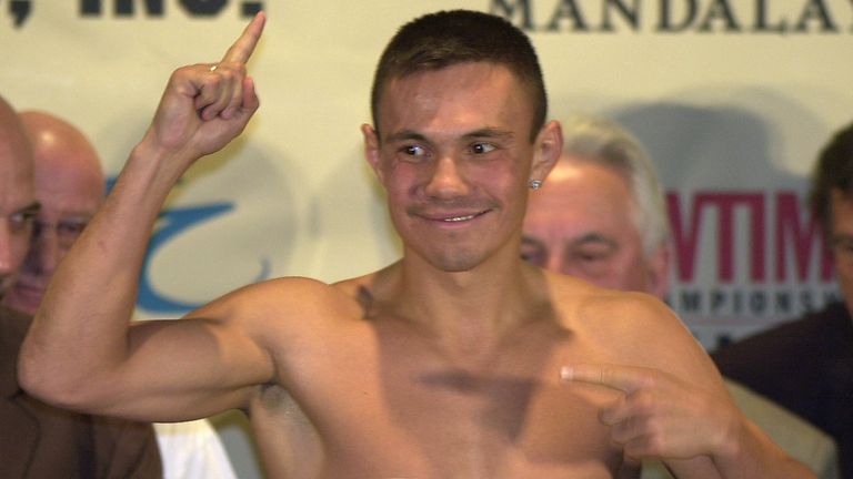 Kostya Tszyu, the WBC, WBA and IBF 140-pound champion, pictured in 2002
