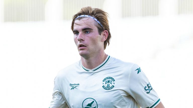 Nathan Lowe has joined Hibs on loan from Stoke City