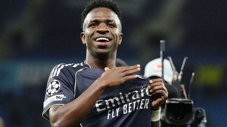 Arsenal are interested in Real Madrid winger Vinicius Jr