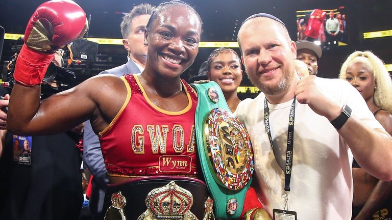 Claressa Shields, Dmitriy Salita [Pic courtesy of Stephanie Trapp/Salita Promotions]