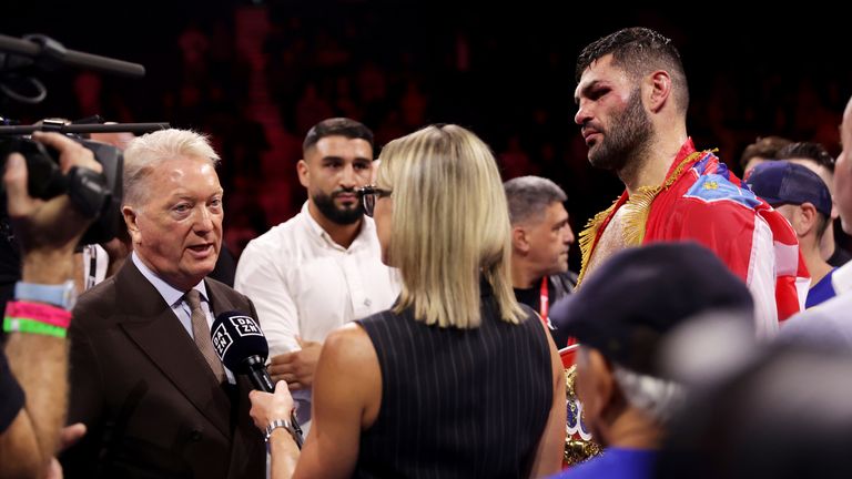 Frank Warren said it was unclear what Itauma's next move would be. Pic: PA
