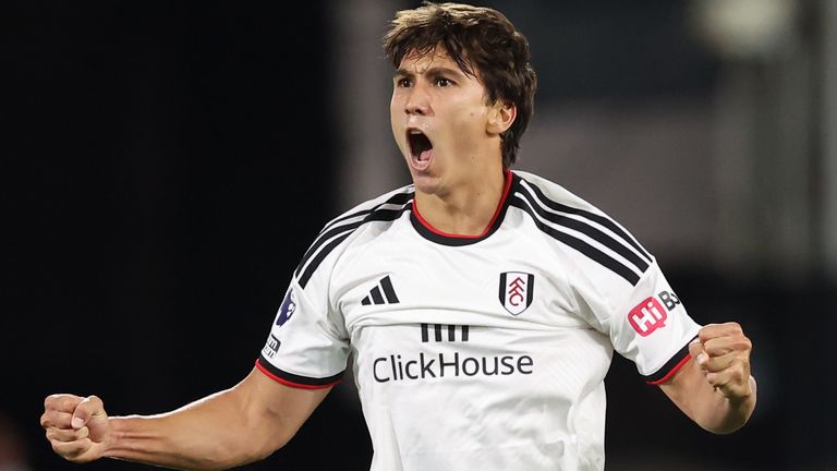 Gonzalo Garcia scores Fulham's second goal against Chelsea