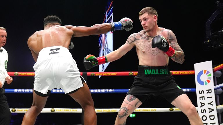 Walsh uncorks his southpaw left