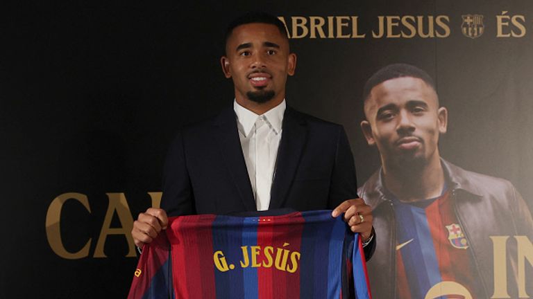 Gabriel Jesus has signed a deal at Barcelona until 2029