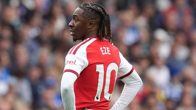 Eberechi Eze has scored 11 goals in 61 appearances for Arsenal