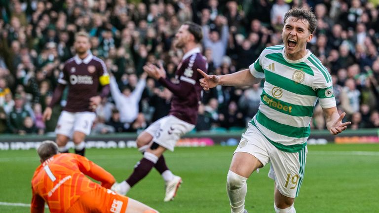 Callum Osmand scored twice on his first Celtic start