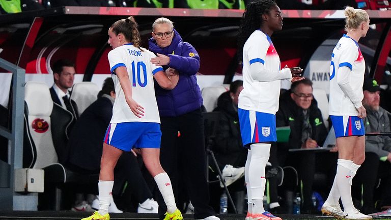 Wiegman has been impressed by Toone’s response