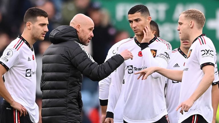 Ten Hag had a strained relationship at times with Cristiano Ronaldo