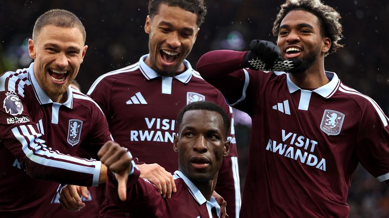Nicolas Jackson celebrates his match-winning goal