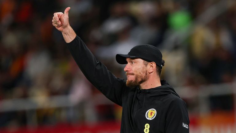 Sebastien Pocognoli celebrated his first win with Scotland